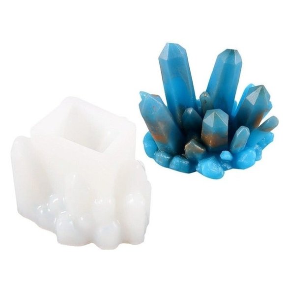 Crystal Gemstone Cluster Silicone Mold - Resin - Epoxy - Picture 1 of 1